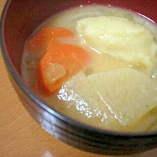 豆腐すいとん入り味噌汁♪